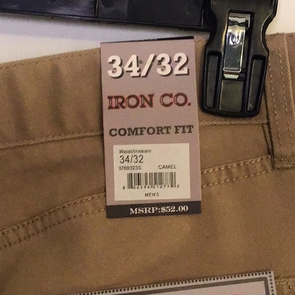 New with tags. Iron company New York. Classic comfort, straight leg khakis.34/32 - Picture 3 of 6